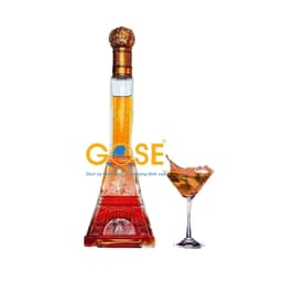 Thumbnail Chai đựng rượu thủy tinh 500ml hình tháp Eiffel cao cấp dùng trang trí nhà cửa 2