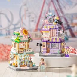 Thumbnail Bộ lắp ráp building blocks LOZ mini mô hình nhà, phi hành gia dễ thương mẫu mới 3