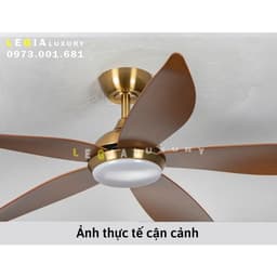 Thumbnail Quạt Trần Đèn Trang Trí Phòng Khách LÊ GIA LGFAN669G - Chiều Cao 25cm - Sải Cánh 135cm - Bảo Hành 5 Năm 3