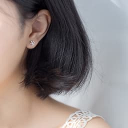 Thumbnail Khuyên tai bạc Snow Bông tai bạc Tiệm bạc 21 Centimeters 3