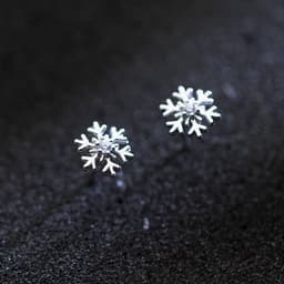 Thumbnail Khuyên tai bạc Snow Bông tai bạc Tiệm bạc 21 Centimeters 2
