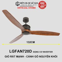 Thumbnail Top 6 Mẫu Quạt Trần Cánh Gỗ Đẹp 2024 | Quạt Trần Gió Mạnh Chạy Êm Cánh Gỗ Nguyên Khối Chất Lượng Cao LUXURY 1