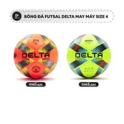 Thumbnail Bóng Đá DELTA FUTSAL 4M Size 4 May Máy Da TPU Mềm Chơi Sân 5 Sân Cỏ Nhân Tạo, Trong Nhà DELTAFU01 2
