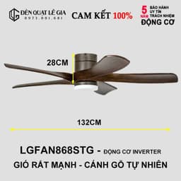 Thumbnail Top 6 Mẫu Quạt Trần Cánh Gỗ Đẹp 2024 | Quạt Trần Gió Mạnh Chạy Êm Cánh Gỗ Nguyên Khối Chất Lượng Cao LUXURY 2