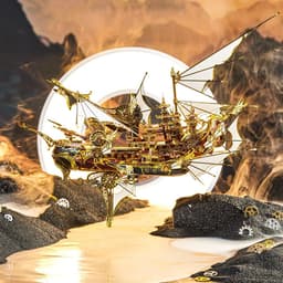 Thumbnail Mô Hình Kim Loại Lắp Ráp 3D Piececool Tàu Cửu Châu (701 mảnh, Nine Heavens Boat) P337-KG - MP1208 3