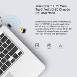 Thumbnail Bộ Chuyển Đổi USB Wifi TP-Link TL-WN725N Chuẩn N 150Mbps 3