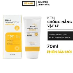 Thumbnail Kem chống nắng vật lý PEKAH Hàn Quốc bảo vệ khỏi tia nâng tone nhẹ UV  Skin Protect UV Sun Block SPF 50+ PA+++ 70ml 2