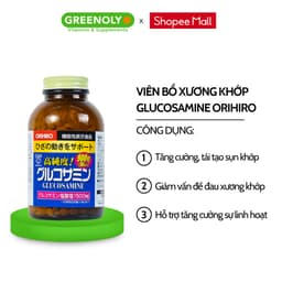 Thumbnail Viên uống bổ sung Glucosamine ORIHIRO Nhật Bản giảm đau xương khớp 900 viên - 950 viên 2