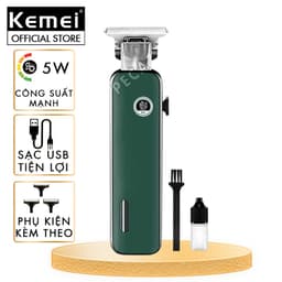 Thumbnail Tông đơ chấn viền cao cấp Kemei KM-5098 thiết kế độc đáo kết hợp cạo đầu, khắc tóc, fade trắng chân tóc- Hàng chính hãng 1