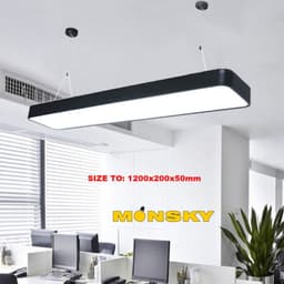 Thumbnail Đèn thả văn phòng MONSKY VAPO Kích thước bản to: 30cm-20cm X 120cm X 5cm (công suất 72w, 60w) 1