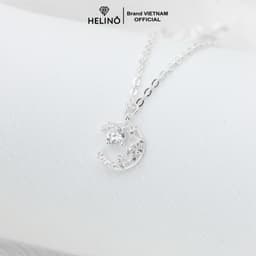 Thumbnail Dây chuyền bạc nữ HELINO mặt trăng khuyết đính đá C15 1