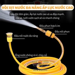 Thumbnail Vòi xịt nước tăng áp rửa xe tưới cây, vòi áp suất cao rửa sạch tưới cây trồng - Huy Tưởng 3