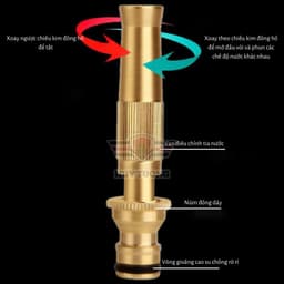 Thumbnail Vòi xịt nước tăng áp rửa xe tưới cây, vòi áp suất cao rửa sạch tưới cây trồng - Huy Tưởng 2
