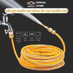 Thumbnail Vòi xịt nước tăng áp rửa xe tưới cây, vòi áp suất cao rửa sạch tưới cây trồng - Huy Tưởng 1