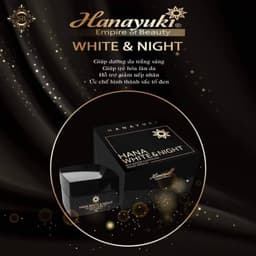 Thumbnail Kem Dưỡng Trắng Da Mặt Hana White Night, Kem Face Dưỡng Ẩm Da Mặt Ban Đêm Hanayuki Chính Hãng 25g 4