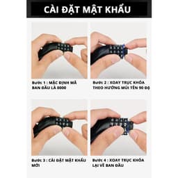 Thumbnail Khóa Dây Xe Đạp Cleacco – Boro Sport | Lõi Thép Chống Cắt – Mật Mã 4 Số – Bảo Hành 12 Tháng | Mẫu Mới 2025 4