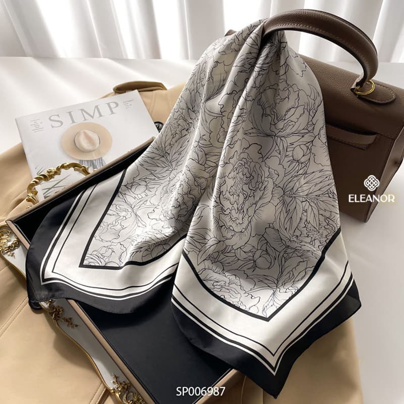 Ảnh Khăn quàng cổ 70 x 70cm Eleanor Accessories khăn choàng cổ bandana turban phụ kiện thời trang 5420 2
