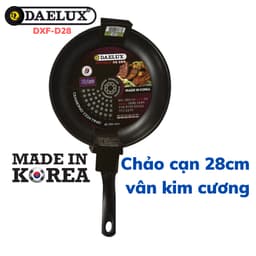 Thumbnail Chảo cạn chống dính phủ vân kim cương Daelux 28cm Made in Korea DXF-D28 2