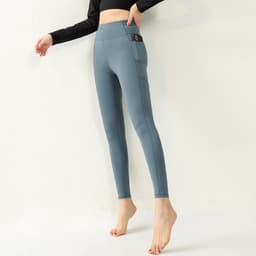 Thumbnail Quần Legging Có Túi Nữ Bảo Hành 12 Tháng Quần Tập Yoga Chất Vải Dệt Thoáng Mát Co Giãn 4 Chiều Cleacco QLN Boro Sport 1