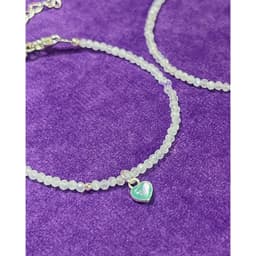 Thumbnail Lắc Tay Đá Ánh Trăng Nhuyễn Charm Trái Tim Bạc 925 SP006896 Gypysy.lala 2