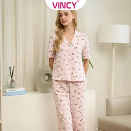 Thumbnail Bộ Đồ Thun Lửng Nữ Vincy BTL012W11 3