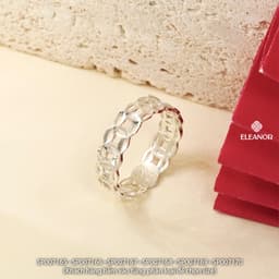 Thumbnail Nhẫn bạc nữ Eleanor Accessories thiết kế nguyên vòng kim tiền phụ kiện trang sức 7165 2