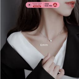 Thumbnail Dây Chuyền Xuyên Tâm Ngọc Trai Bạc 925 Trẻ Trung, Xinh Xắn, Tinh Tế - Ngọc Trai Trường Thịnh 3