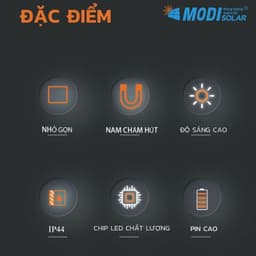 Thumbnail Đèn LED Năng Lượng Mặt Trời Cầm Tay Đa Năng MODI SOLAR Đổi Màu Ánh Sáng, Nhỏ Gọn Tiện Lợi 4