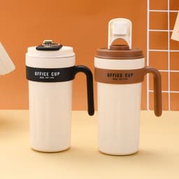 Thumbnail Cốc giữ nhiệt có tay cầm  hiển thị nhiệt độ, cốc cà phê inox 316 không gỉ dung tích 650ml 3