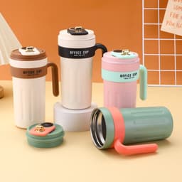 Thumbnail Cốc giữ nhiệt có tay cầm  hiển thị nhiệt độ, cốc cà phê inox 316 không gỉ dung tích 650ml 2