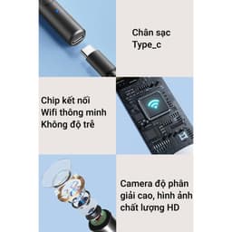 Thumbnail Dụng cụ lấy ráy tai có camera nội soi Lescolton thế hệ mới hình ảnh full hd thiết kế nhỏ gọn dùng cho em bé và người lớn 4