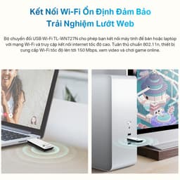 Thumbnail Bộ Chuyển Đổi USB Wifi TP-Link TL-WN727N Chuẩn N 150Mbps 2