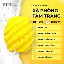 Thumbnail Tắm trắng thơm, xà bông tắm trắng body bubble soap, gói tắm da da - LE'PEAU 4