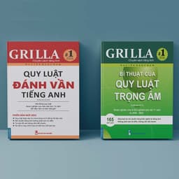 Thumbnail Combo Quy luật đánh vần tiếng Anh và Bí thuật của quy luật trọng âm, kèm app Grilla 3
