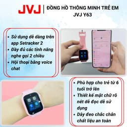 Thumbnail Đồng hồ Thông Minh Trẻ Em JVJ Y63, Call Video Lắp Sim Nghe Gọi 2 Chiều Định Vị Chính Xác Kháng Nước 3