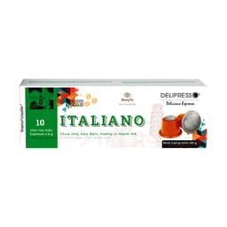Thumbnail Cà Phê Viên Nén NHỎ Delipresso Capsules phù hợp máy Nespresso hộp 10 viên x 6g tiện lợi, Phương Vy Coffee 3