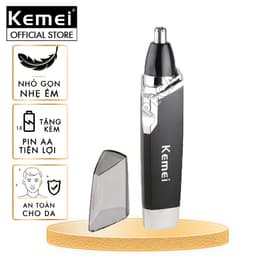 Thumbnail Máy tỉa lông mũi dùng pin cao cấp Kemei KM-6512 tỉa sát không đau nhỏ gọn tiện lợi + tặng kèm 1 pin AA 1
