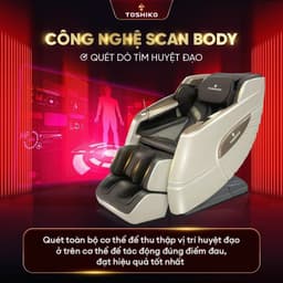 Thumbnail Ghế massage toàn thân Toshiko T93 chức năng dò tìm huyệt đạo thông minh công nghệ con lăn 4D cao cấp 1