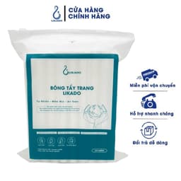 Thumbnail Bông Tẩy Trang 222 Miếng Likado cotton bông sợi tiệt trùng (kt 5x6cm) chăm sóc mọi loại da 2