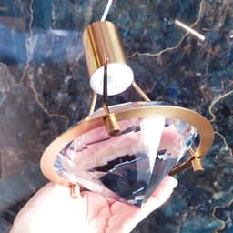 Thumbnail Đèn thả trang trí, decor phòng ngủ, đèn trang trí phòng khách pha lê hình kim cương D140*H65 2