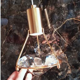 Thumbnail Đèn thả trang trí, decor phòng ngủ, đèn trang trí phòng khách pha lê hình kim cương D140*H65 4