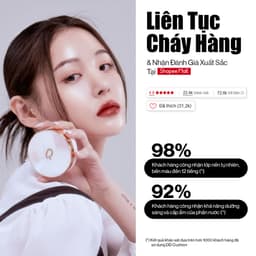 Thumbnail Lõi Refill Phấn nước GLAMRR Q LONG WEAR DD CUSHION - SPF50+/PA+++ (1 lõi thay thế x 13g) 2
