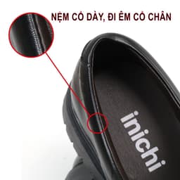 Thumbnail Giày chunky derby da cột dây thời trang INICHI G1112 da lì may đế chắc chắn 3