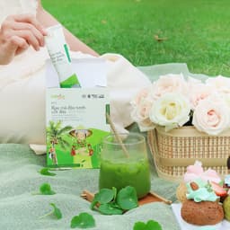 Thumbnail Bột rau má đậu xanh cốt dừa hữu cơ Dalahouse thanh nhiệt giải độc cơ thể, làm đẹp da hộp 200 gr 3