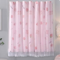 Thumbnail Rèm cửa Levika dán keo không cần thanh treo, hồng dâu trang trí phòng cửa sổ 1