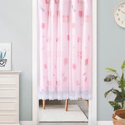 Thumbnail Rèm cửa Levika dán keo không cần thanh treo, hồng dâu trang trí phòng cửa sổ 3