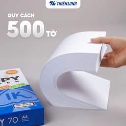Thumbnail Giấy A4 500 tờ IK Copy 70 gsm - Giấy in A4 Thiên Long nhập khẩu Indonesia chất lượng và độ dày cao, trắng sáng đều màu 4