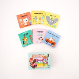 Thumbnail Sách - Combo boardbook bồi cứng thiết kế riêng cho trẻ 0-3 tuổi - Crabit Kidbooks 1