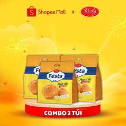 Thumbnail [VỊ MỚI!!!] Combo 3 túi bánh mì hoa cúc ngàn lớp Festa Richy- Date 30 ngày kể từ NSX 3