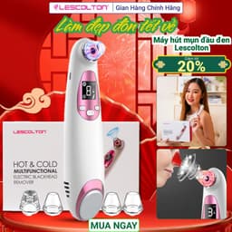 Thumbnail Máy hút mụn đầu đen cầm tay mini Lescolton gồm cả chế độ máy massage mặt nóng lạnh đa năng kèm 5 đầu hút 2